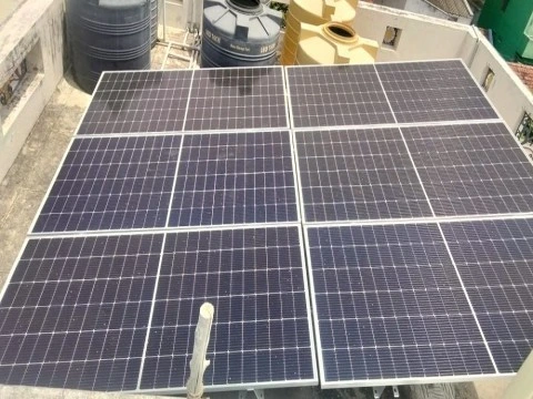 3kw solar ongrid power plant installed in Hosur
