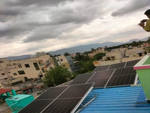 4kw solar power plant installed for a home