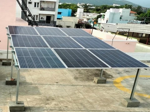 4kw solar rooftop power plant installed in attur