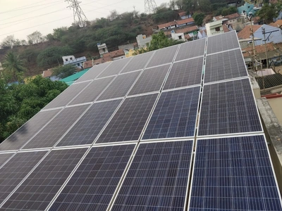 installation of 11kw solar rooftop plant in salem